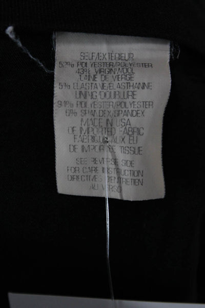 Theory Womens Ankle Pants Blue Polyester Zip Solid Fall Size 4