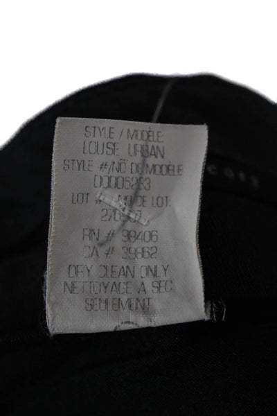 Theory Womens Ankle Pants Blue Polyester Zip Solid Fall Size 4
