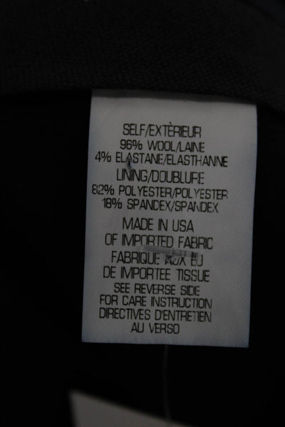 Theory Women Blue Wool Dress Pants Zip Inseam 30 Size 4