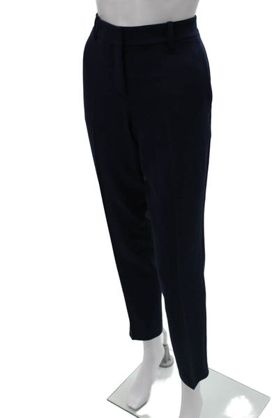 Theory Womens Dress Pants Blue Triacetate Zip Size 4