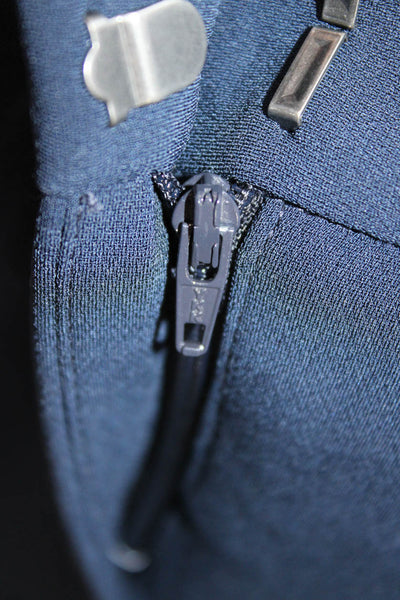 Theory Womens Dress Pants Blue Triacetate Zip Size 4