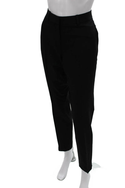 Theory Womens Dress Pants Gray Virgin Wool Zip Closure Inseam 28 Size 4