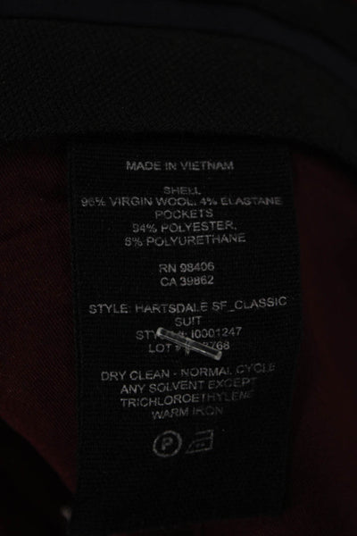 Theory Womens Dress Pants Red Virgin Wool Zip 29 Inseam Size 4