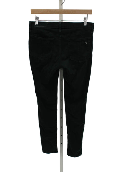 Rag & Bone Jean Womens Skinny Jeans Green Cotton Size 28
