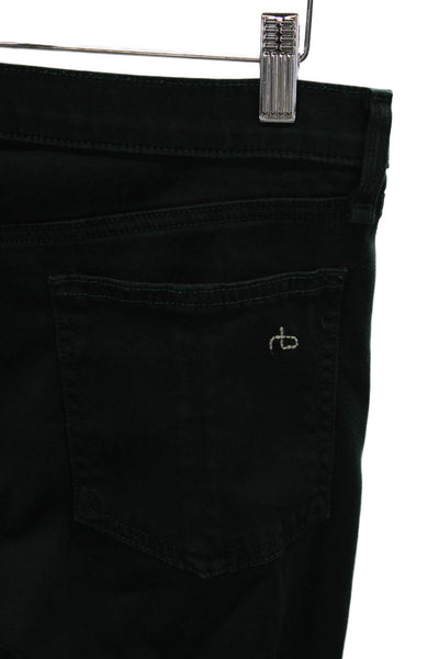 Rag & Bone Jean Womens Skinny Jeans Green Cotton Size 28