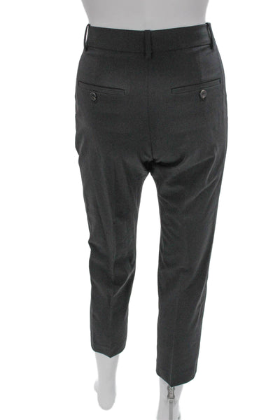 Theory Women Pantsuit Gray Virgin Wool Long Sleeve Size 0