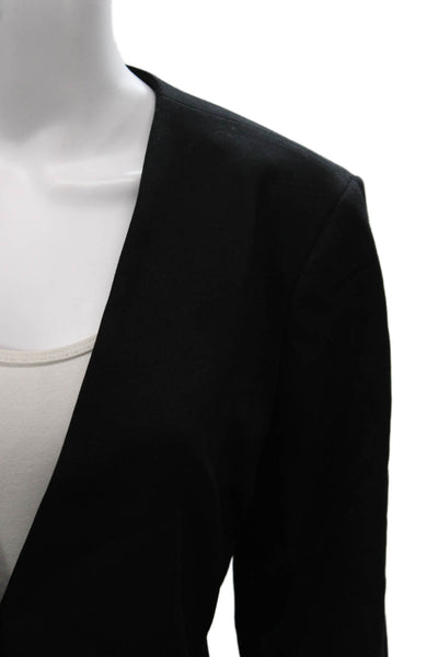 Express Womens Basic Jacket Black Tie Long Sleeve Size M