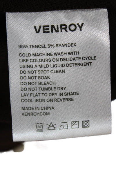 Venroy Women Sleeveless Cowl Neck Basic Tank Brown Tencel Size M