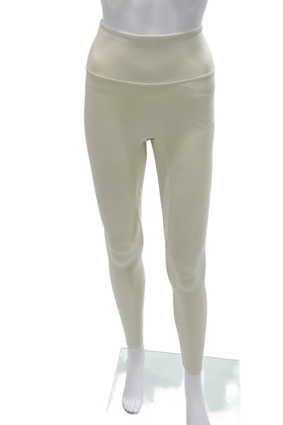 Wellbeing + Beingwell Women Ankle Ivory Recycled Polyester Leggings Size XS