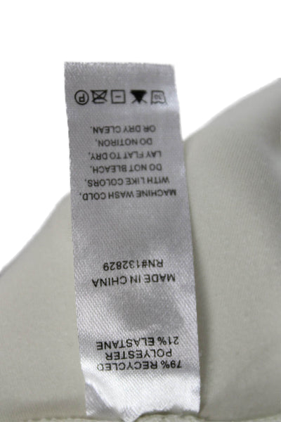 Wellbeing + Beingwell Women Ankle Ivory Recycled Polyester Leggings Size XS