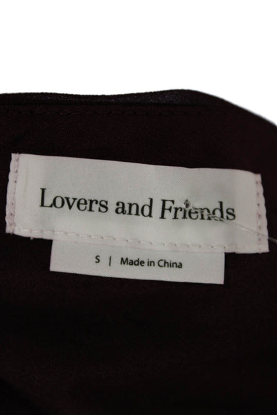 Lovers + Friends Women Red Mini Skirt Zip 100% Polyester Size S