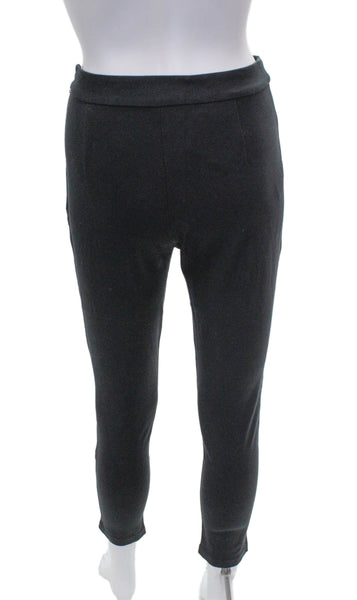 Kate Spade Women Ankle Pants Black Viscose Zip Size 6