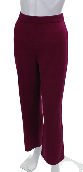 St. John Collection Womens Dress Pants Purple Wool Size 8