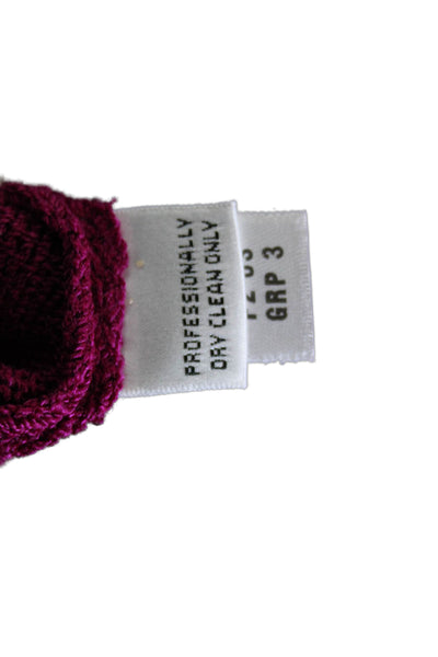 St. John Collection Womens Dress Pants Purple Wool Size 8
