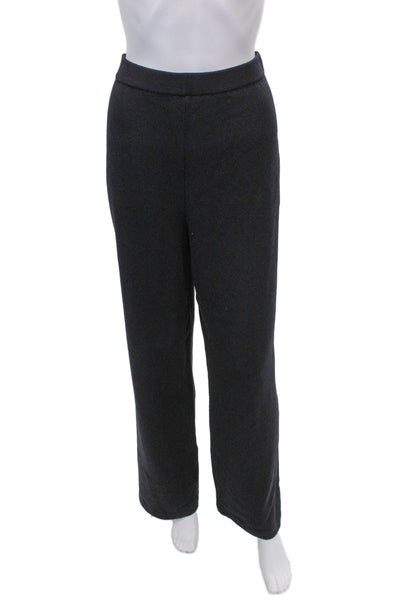 St. John Basics Women Wool Dress Pants Gray Pull On Inseam 30in Size 8