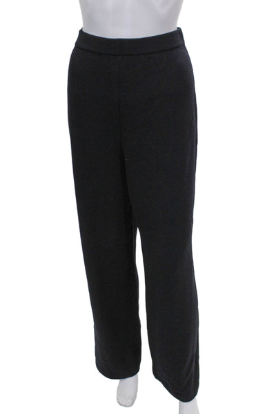 St. John Basics Women Wool Dress Pants Gray Pull On Inseam 30in Size 8