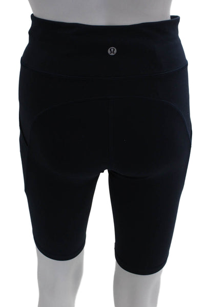 Lululemon Women Athletic Nylon Blue Shorts Size 6