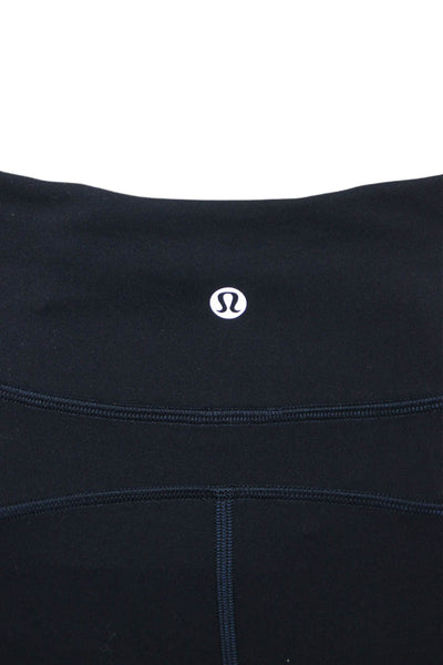 Lululemon Women Athletic Nylon Blue Shorts Size 6