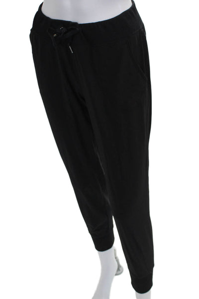Athleta Womens Jogger Pants Black Polyester Drawstring Size 2