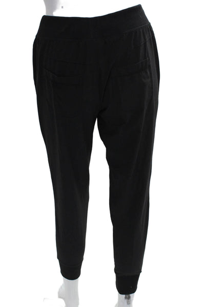 Athleta Womens Jogger Pants Black Polyester Drawstring Size 2