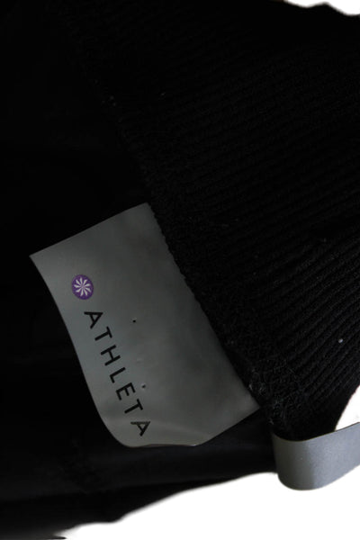 Athleta Womens Jogger Pants Black Polyester Drawstring Size 2