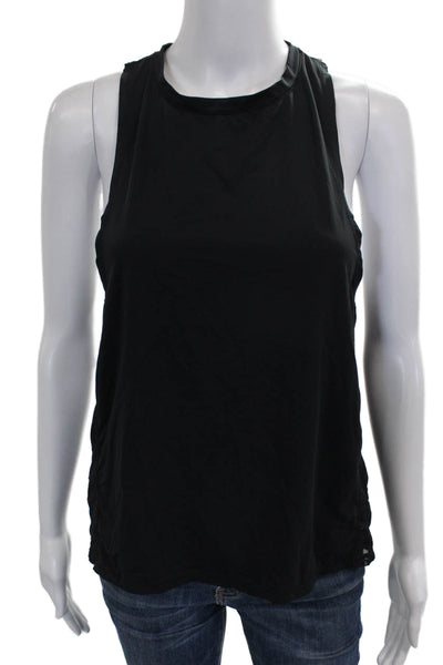 Soul Women Black Basic Nylon Sleeveless Round Neck Tank Size S