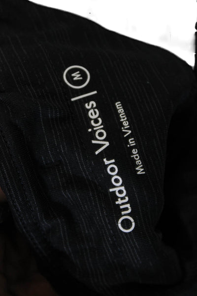 Outdoor Voices Womens Athletic Black Nylon Shorts Size M