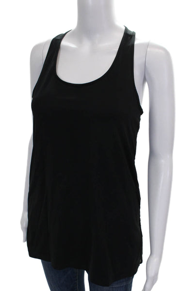 Spanx Womens Black Nylon Basic Tank Sleeveless Scoop Neck Size M