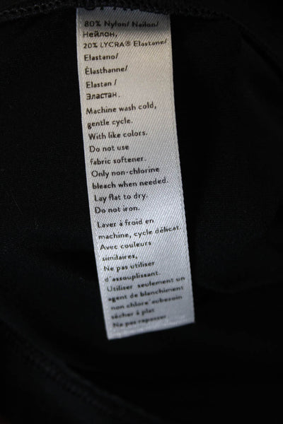 Spanx Womens Black Nylon Basic Tank Sleeveless Scoop Neck Size M