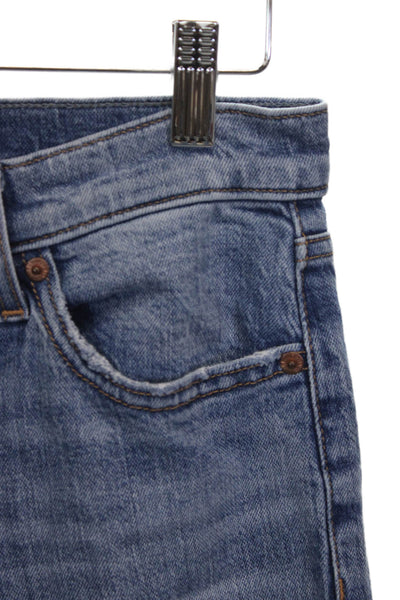 Pistola Womens Straight Jeans Blue High Rise Cotton Blend Size 27