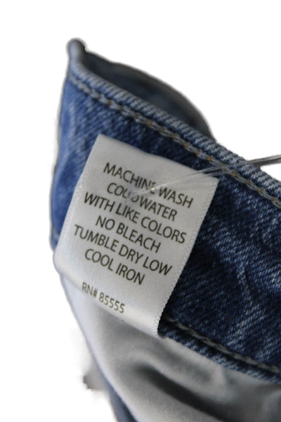 Pistola Womens Straight Jeans Blue High Rise Cotton Blend Size 27