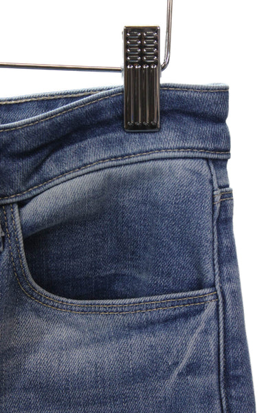L'Agence Womens Blue Cotton High Rise Bootcut Jeans 32 Inseam Size 27