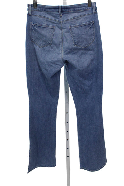 L'Agence Womens Blue Cotton High Rise Bootcut Jeans 32 Inseam Size 27