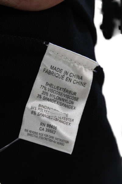 Theory Womens Pencil Dress Black Viscose Sleeveless Zip Mid-Calf Size 4