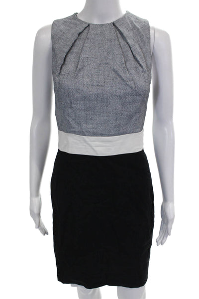 L'Agence Womens Sheath Dress Gray Sleeveless Knee Length Size 6