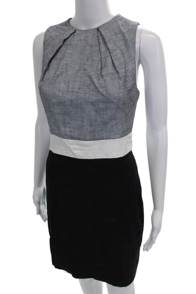 L'Agence Womens Sheath Dress Gray Sleeveless Knee Length Size 6