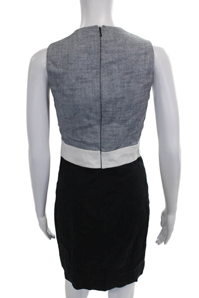 L'Agence Womens Sheath Dress Gray Sleeveless Knee Length Size 6