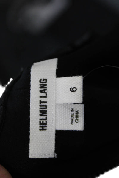 Helmut Lang Womens Sheath Angora Sleeveless Black Knee Length Dress Size 6