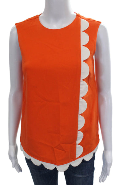 Victoria Beckham For Target Women Orange Sleeveless Blouse Size XS