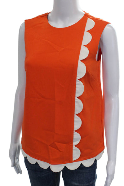 Victoria Beckham For Target Women Orange Sleeveless Blouse Size XS