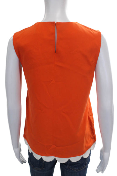 Victoria Beckham For Target Women Orange Sleeveless Blouse Size XS
