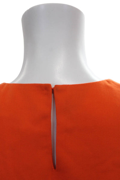 Victoria Beckham For Target Women Orange Sleeveless Blouse Size XS