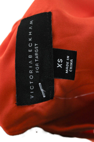 Victoria Beckham For Target Women Orange Sleeveless Blouse Size XS