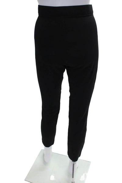 J Crew Women Ankle Pants Black Viscose Button Petite Size 4