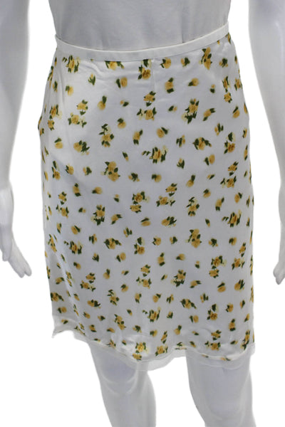 J Crew Women Straight Pencil Viscose Floral Knee Length Skirt Size S