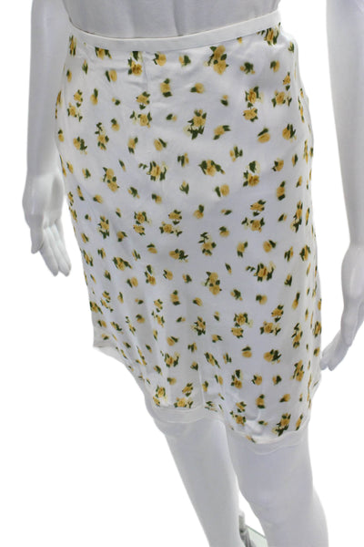 J Crew Women Straight Pencil Viscose Floral Knee Length Skirt Size S