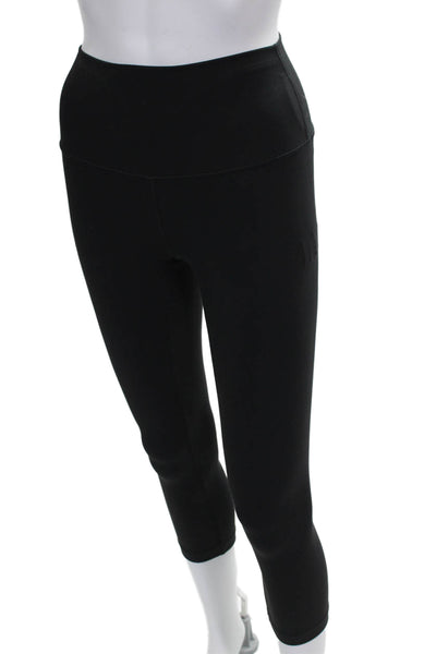 Lululemon Women Capri Leggings Black Polyester Blend Size 4