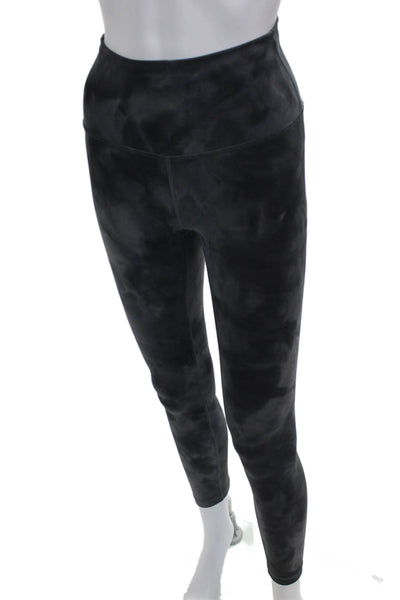 Lululemon Womens Tie Dye Ankle Leggings Gray Nylon Size 4