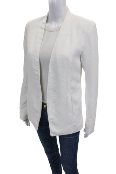 Babaton Womens Blazer White Long Sleeve Polyester Size 6