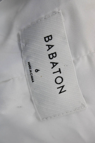 Babaton Womens Blazer White Long Sleeve Polyester Size 6